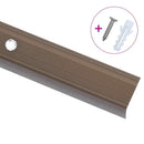 trappelister 15 stk. L-facon 100 cm aluminium brun
