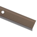 trappelister 15 stk. L-facon 100 cm aluminium brun