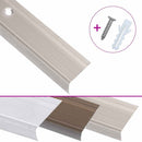 trappelister 15 stk. L-facon 100 cm aluminium champagnefarvet