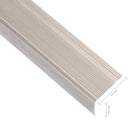 trappelister 5 stk. L-facon 100 cm aluminium champagnefarvet
