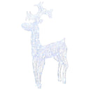 juledekoration rensdyr 90 LED-lys 60x16x100 cm akryl