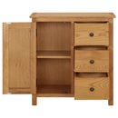 skænk 70x35x75 cm massivt egetræ
