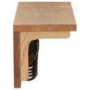 knagerække 90x16x16 cm massivt egetræ