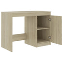 skrivebord 140x50x76 cm konstrueret træ sonoma-eg