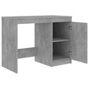 skrivebord 140x50x76 cm konstrueret træ betongrå