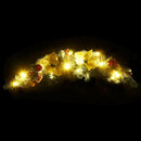 julebue med LED-lys grøn 90 cm PVC