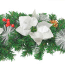 julebue med LED-lys grøn 90 cm PVC