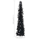 Kunstige juletræer PET Black