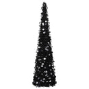 kunstigt pop op-juletræ 180 cm PET sort