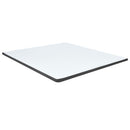 seng med boxmadras 160x200 cm stof mørkegrå