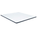 seng med boxmadras 200x200 cm stof mørkegrå