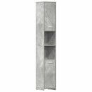 badeværelsesskab 30x30x183,5 cm konstrueret træ betongrå