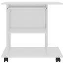 computerbord 80x50x75 cm konstrueret træ hvid