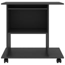 computerbord 80x50x75 cm spånplade grå