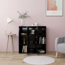 bogreol 90x30x90 cm konstrueret træ sort