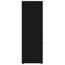 bogreol 90x30x90 cm konstrueret træ sort