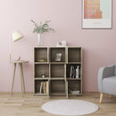 bogreol 90x30x90 cm konstrueret træ sonoma-eg