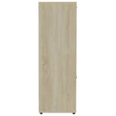bogreol 90x30x90 cm konstrueret træ sonoma-eg