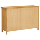 kommode 105x33,5x73 cm massivt egetræ