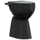 kantfrit toilet 7 cm ekstra højde soft close keramik sort