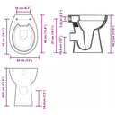 kantfrit toilet 7 cm ekstra højde soft close keramik sort