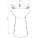 kantfrit toilet 7 cm ekstra højde soft close keramik sort