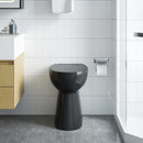 kantfrit toilet 7 cm ekstra højde soft close keramik sort