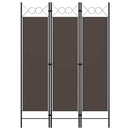 3-panels rumdeler 120x180 cm brun