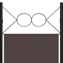 3-panels rumdeler 120x180 cm brun