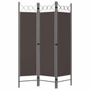 3-panels rumdeler 120x180 cm brun