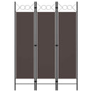 3-panels rumdeler 120x180 cm brun