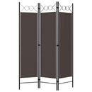 3-panels rumdeler 120x180 cm brun