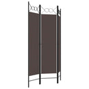3-panels rumdeler 120x180 cm brun