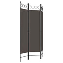 3-panels rumdeler 120x180 cm antracitgrå