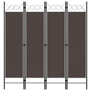 4-panels rumdeler 160x180 cm brun