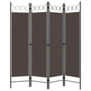 4-panels rumdeler 160x180 cm brun