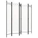 5-panels rumdeler 200 x 180 cm hvid