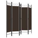5-panels rumdeler 200x180 cm brun