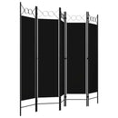 5-panels rumdeler 200x180 cm sort