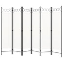 6-panels rumdeler 240 x 180 cm hvid