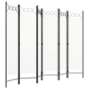 6-panels rumdeler 240 x 180 cm hvid