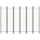 6-panels rumdeler 240 x 180 cm hvid