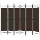 6-panels rumdeler 240x180 cm brun