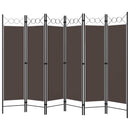 6-panels rumdeler 240x180 cm brun