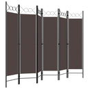 6-panels rumdeler 240x180 cm brun