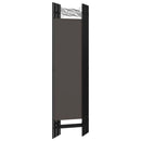 6-panels rumdeler 240 x 180 cm antracitgrå