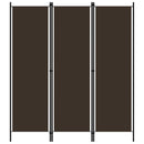 3-panels rumdeler 150 x 180 cm brun