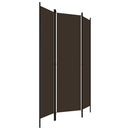 3-panels rumdeler 150 x 180 cm brun