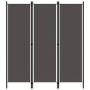 3-panels rumdeler 150 x 180 cm antracitgrå