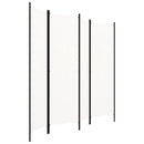 4-panels rumdeler 200 x 180 cm hvid